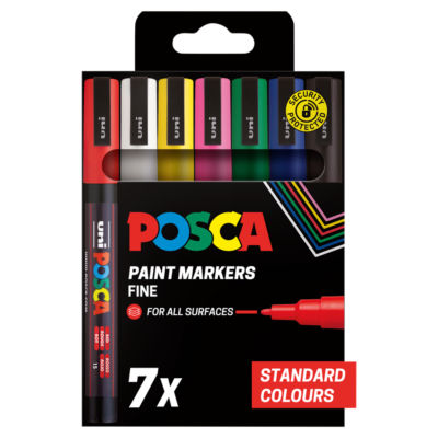 7 Paint Marker PC-3M Fine 0.9-1.3mm