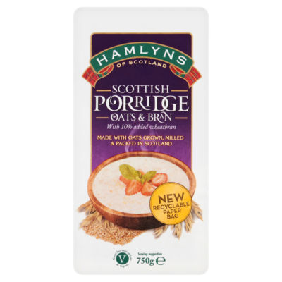 HAMLYNS Oats & Bran Scottish Porridge 750g