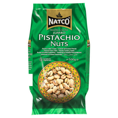 NATCO Roasted & Salted Jumbo Pistachio Nuts 500g