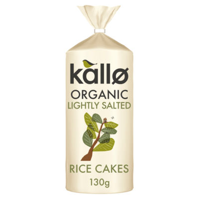 Kallo Organic Lightly Salted Wholegrain Rice Cakes 130G
