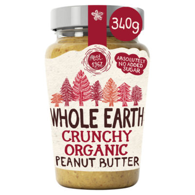 Whole Earth Crunchy Organic Peanut Butter 340g