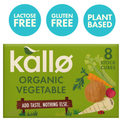 Kallo Organic Vegetable Stock Cubes 8 X 11G
