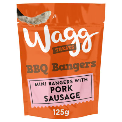 Wagg Dog BBQ Bangers Treats 125G