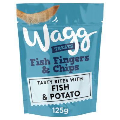 Wagg Treats Fish Fingers & Chips 125g