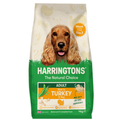Harringtons Adult Dog Food Turkey & Vegetable 4Kg