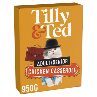 Tilly & Ted Adult Dry Cat food Chicken Casserole 950g