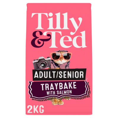 Tilly & Ted Adult Dry Cat food Salmon Traybake 2kg