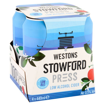 Westons Stowford Press Low Alcohol Apple Cider 4x440ml product image