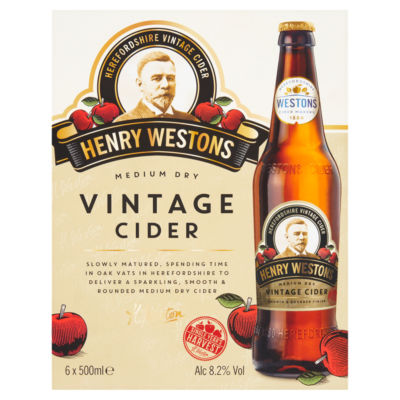 Henry Westons Vintage Cider 6x500ml product image