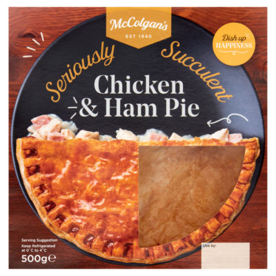 McCOLGANS Chicken And Ham Pie 500G