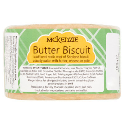 Mckenzies Butter Biscuits 150g