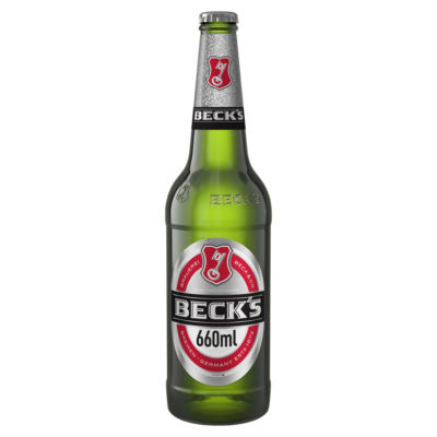 Becks Pilsner Lager Beer Bottle 660ml
