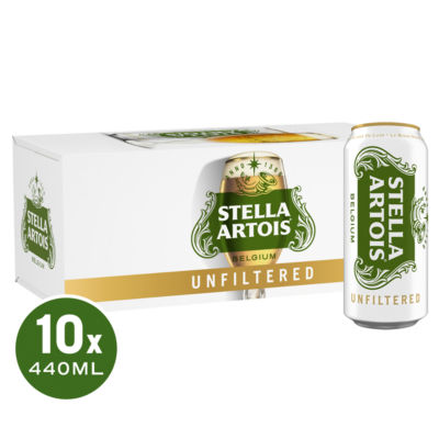 Stella Artois Unfiltered Lager 10 X 440Ml