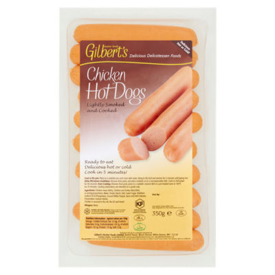Gilbert's Kosher Foods Chicken Hot Dogs 350g