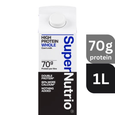 SuperNutrio High Protein Whole Cow&rsquo;s Milk 1 Litre