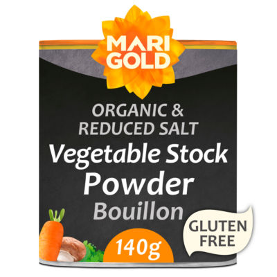 Marigold Organic & Reduced Salt Bouillon Instant Vegetable Stock Powder 140G