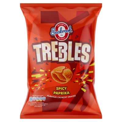 Seabrook Trebles Spicy Paprika Flavour 120g