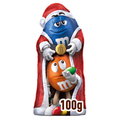 M&Ms Milk Chocolate Christmas Santa 100g