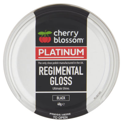 Cherry Blossom Platinum Regimental Gloss Black 40G