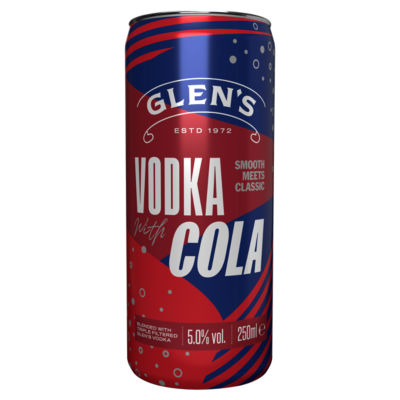 Glens Vodka With Cola 250ml