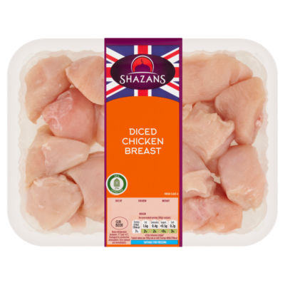 Shazans Diced Chicken Breast 450g