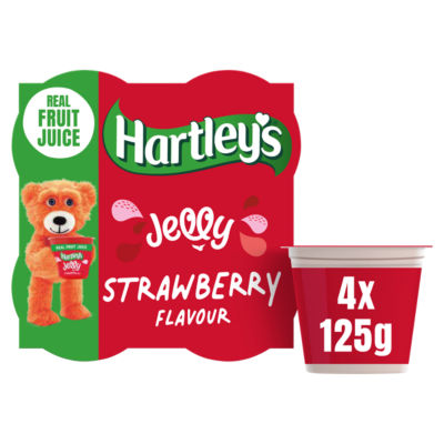 Hartley's Strawberry Flavour Jelly 4 X 125G (500G)