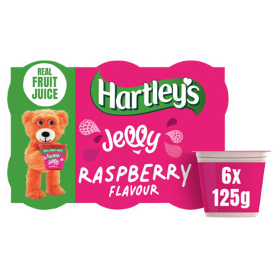 Hartleys Raspberry Flavour Jelly 6 x 125g