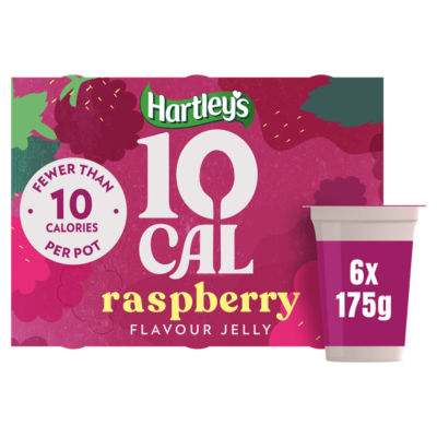 Hartleys 10 Cal Raspberry Flavour Jelly 6 x 175g