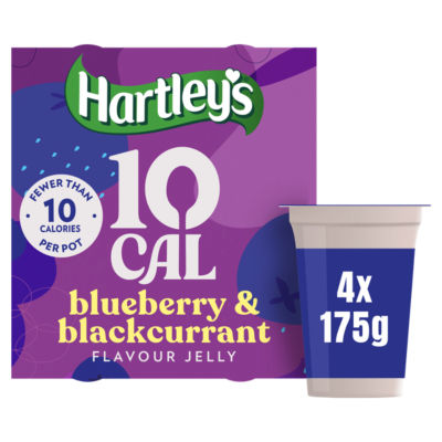 Hartleys 10 Cal Blueberry & Blackcurrant Flavour Jelly 4x175g