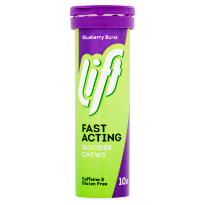 Gluco Tabs 10 Blueberry Burst Fast Acting Glucose Chews 40g