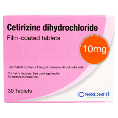 Cetirizine Film-Coated Tablets 10mg 30 Tablets