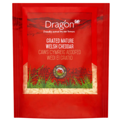 Dragon Grated Mature Welsh Cheddar Cheese 220G