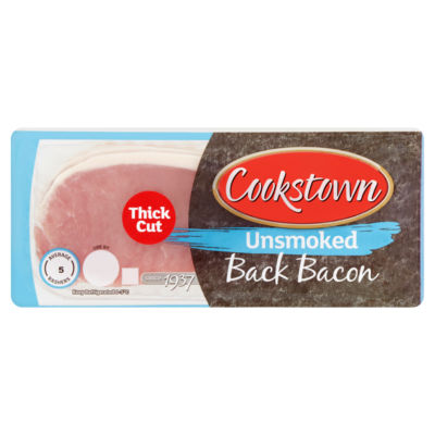 Cookstown Unsmoked Thick Cut Back Bacon 250G