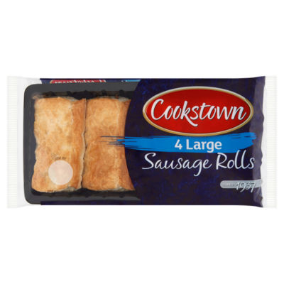 Cookstown 4 Large Sausage Rolls 240g
