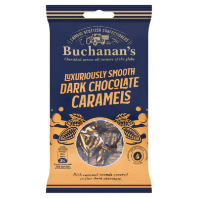 Buchanans Buchanan's Smooth Dark Chocolate Caramels 110G