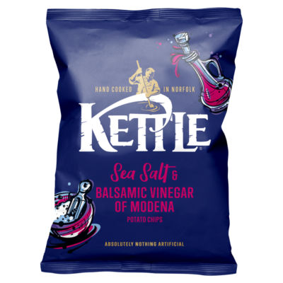 Kettle Sea Salt & Balsamic Vinegar Potato Chips 130G