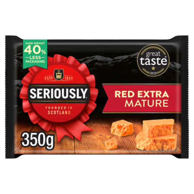 Seriously Red Extra Mature Cheddar Cheese 350g