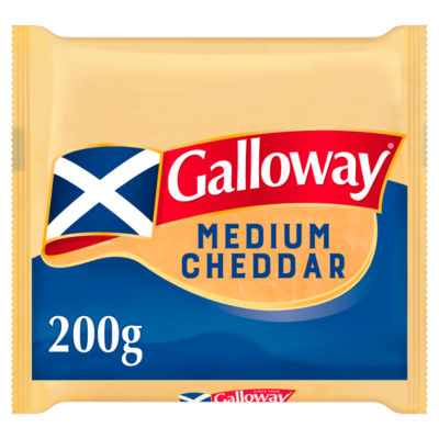 Galloway Medium Scottish Coloured Cheddar Cheese 200g