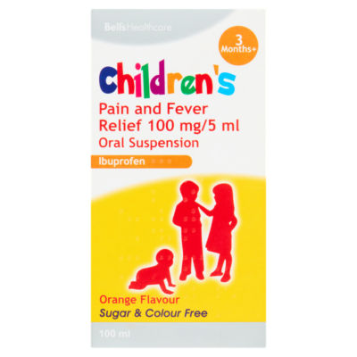 Bells Healthcare Children's Ibuprofen Orange Flavour 3 Months+
