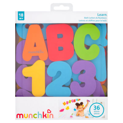 Munchkin 36 Learn Letters & Numbers Bath Toy 18m+