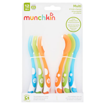 Munchkin 6 Multi Forks & Spoons 12m+