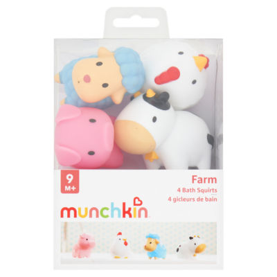 Munchkin Farm 4 Bath Squirts 9m+
