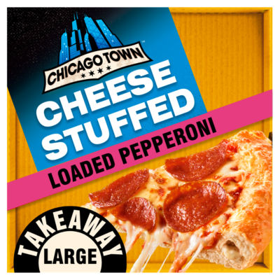 Chicago Town Stuffed Crust Loaded Pepperoni Pizza 640G