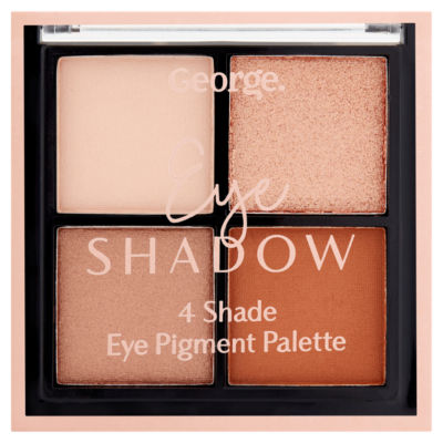 George Eye Shadow 4 Shade Eye Pigment Palette Naturals