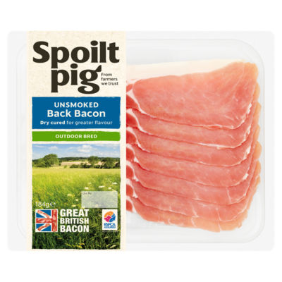 Exceptional by ASDA Unsmoked Back Bacon 184g