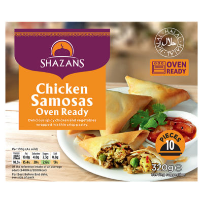 10 Chicken Samosas Oven Ready