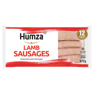 12 Seasoned Lamb Sausages 672g