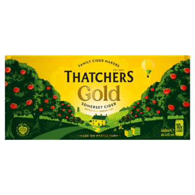 Thatchers Gold Apple Cider 10 x 440ml