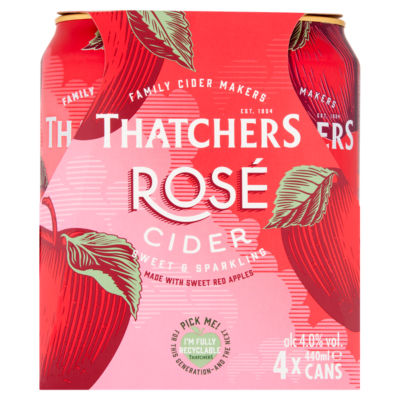 Thatchers Apple Rose Cider 4X440ml Can