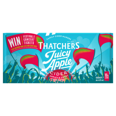 Thatchers Juicy Apple Cider 10X440ml